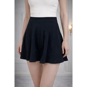 🖤 Forever 21 Black Cotton Mini Skirt | Classic Everyday A-Line Style